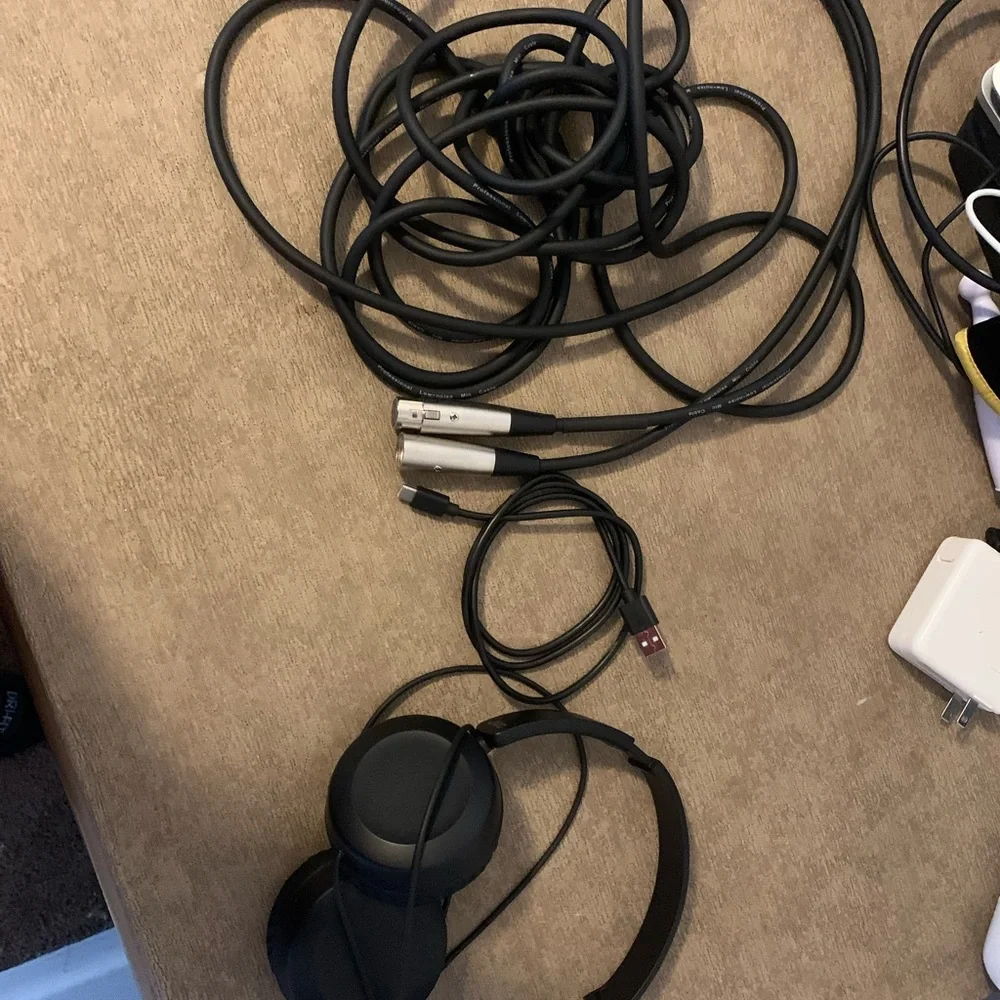 Studio equipment for recording music